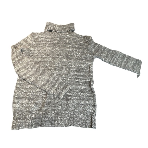 Farmer’s Market Iceland 100% Wool Brown Marled Turtleneck Sweater Women’s Size M - Picture 5 of 6